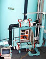 Carbon Bed filter with a control enclosure mounted and in the testing process